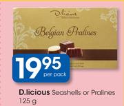 D.Licious Seashells Or Pralines-125g