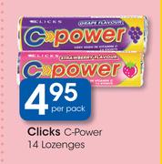  Clicks C-Power 14 Lozenges-Per Pack