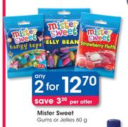 Mister Sweet Gums Or Jellies-2x60g