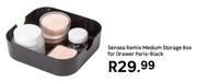 Sensea Remix Medium Storage Box For Drawer Paris Black