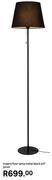Inspire Floor Lamp Metal Black E27 Junon