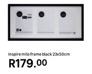Inspire Milo Frame Black 23 x 50cm