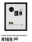 Inspire Frame Milo Black 24 x 30cm