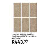 Artens PVC Flooring Art Medio Travertino L60.69cm x W30.48cm (2.23 Sqm/Box)