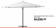 Naterial Square Side Umbrella 290cm x 290cm 250g