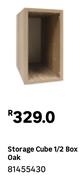 Storage Cube 1/2 Box Oak 81455430