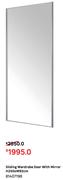 Sliding Wardrobe Door With Mirror H250 x W92cm 81407198