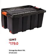 Storage Box Black 110L 81484263