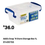 Addis Snap n Store Storage Box 1L 81488766