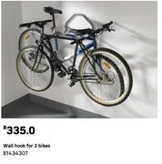Wall Hook For 2 Bikes 81434307