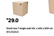 45lTR Stock Box 7 Single Wall 45D x 50H cm 81435240
