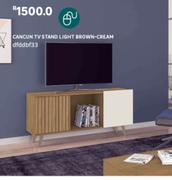 Cancun TV Stand (Light Brown-Cream) dfddbf33