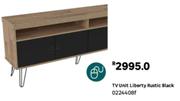 Liberty TV Unit (Rustic Black) 0224408f