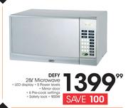 Defy 28Ltr Microwave