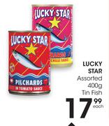 Lucky Star Assorted Tin Fish-400g Each