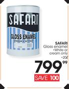 Safari 20Ltr Gloss Enamel White Or Cream 