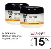 Black Chic Hairfood Coconut/Regular-250ml Each