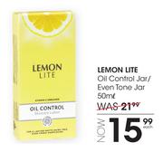 Lemon Lite Oil Control Jar/Even Tone Jar-50ml Each