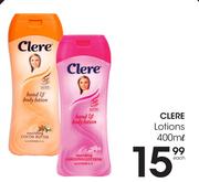 Clere Lotions-400ml Each
