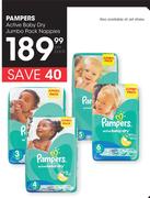 Pampers Active Baby Dry Jumbo Pack Nappies-Per Pack