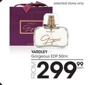 Yardley Gorgeous EDP-50ml Each