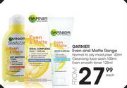 Garnier Even & Matte Range-Each