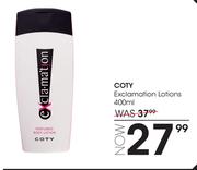 Coty Exclamation Lotions-400ml