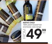 1Native Child 100% Plant Based Hair And Body Care Range-Each