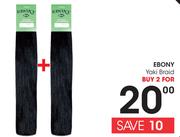 Ebony Yaki Braid-For 2