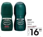 Brut Roll Ons-50ml Each