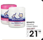 Bennetts Aqueous Cream-500ml Each