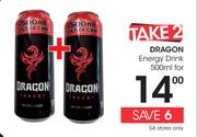 Dragon Energy Drink-2x500ml