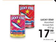 Lucky Star Tinned Fish-410g Each