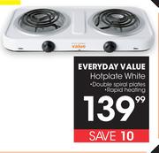 Everyday Value Hotplate White