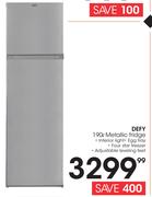 Defy 190Ltr Metallic Fridge