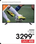 Matsui 39" LED TV