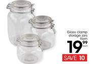 Glass Clamp Storage Jars
