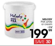 Melody PVA White Or Cream