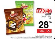 Take 2 Simba Chips 125g