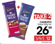 Take 2 Cadburys Slabs 80g