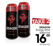 Take 2 Dragon Energy Drink 500ml