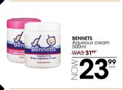 Bennets Aqueous Cream-500ml Each