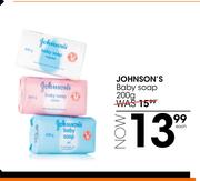 Johnsons Baby Soap-200g Each