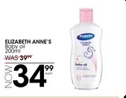 Elizabeth Anne's Baby Oil-200ml Each