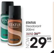 Status Deodorant-200ml Each
