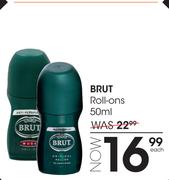 Brut Roll Ons-50ml Each
