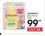 Johnson's Baby Wipes-288's