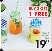 Printed Mason Jars-Each