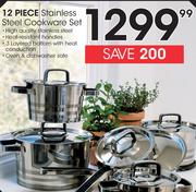 12 Piece Stainless Steel Cookware Set-Per Set