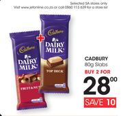Cadbury Slabs-2 x 80g